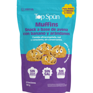 Muffins de Banano y Arándanos